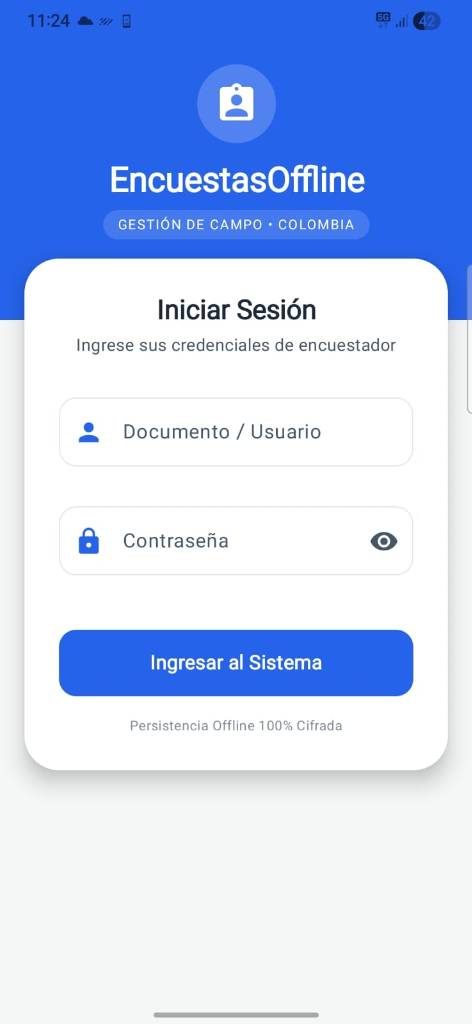 Encuestas Offline Mobile View